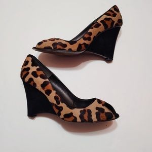 Stuart Weitzman Leopard Wedges